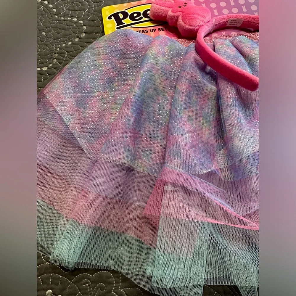 Peeps Girls Tutu With Peeps Bunny Headband NWT OS